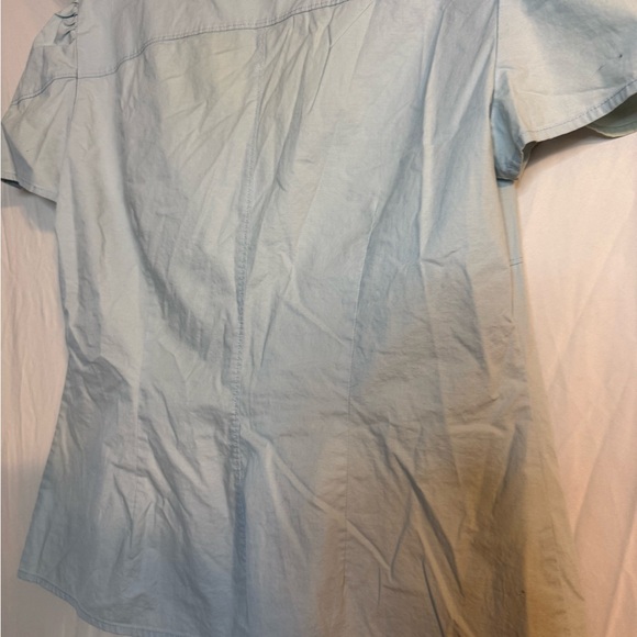 Dorothee Bis Women’s Blouse Medium | Light Blue Button-Down Women’s Blouse - Picture 9 of 10